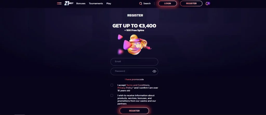 21bit casino Gameplay