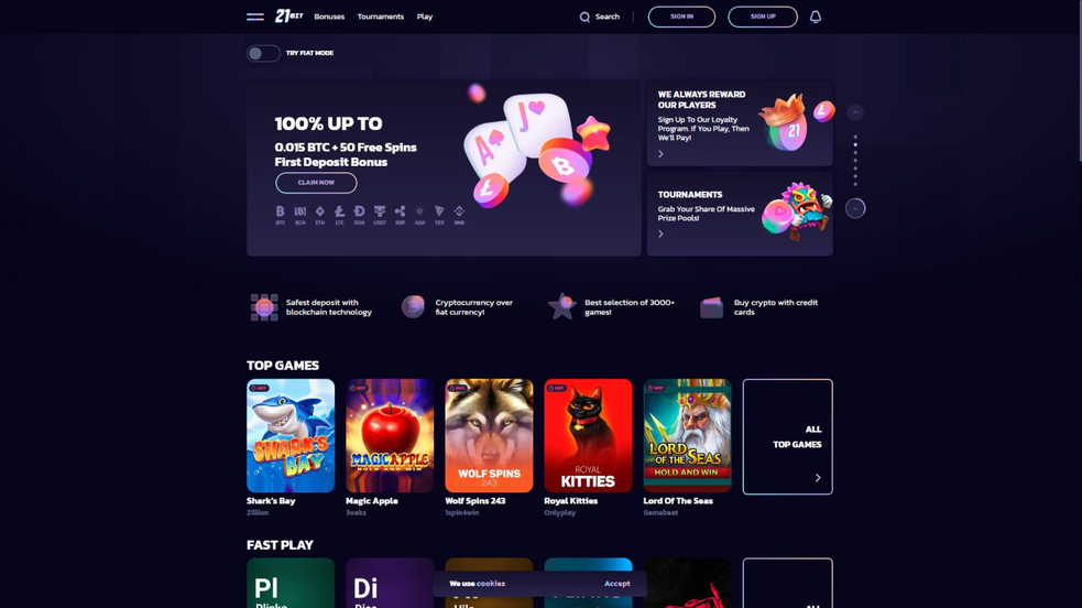 21bit casino Gameplay