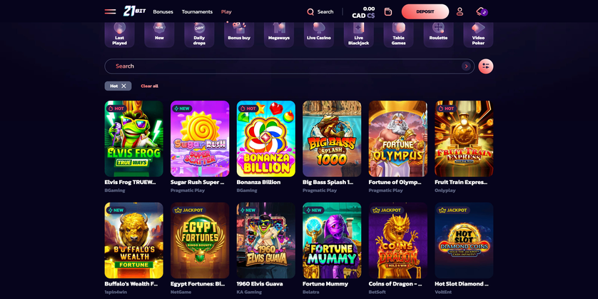 21bit casino Gameplay